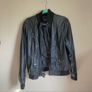 Women’s Faux Leather Jacket, Size XL